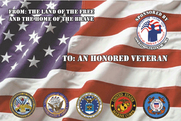 Honored Veteran Thank You Card (For Any Veteran)